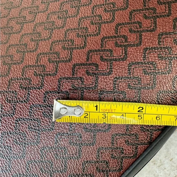 NWT!! Adrienne Vittadini Workbook Tote,Rich brown dark green/black/khaki stripe - Picture 16 of 16